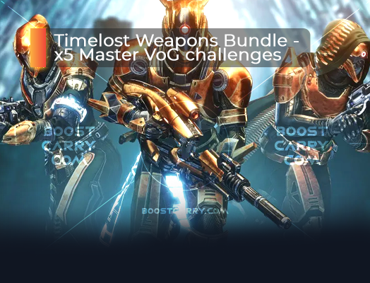 Timelost Weapons Bundle - x5 Master Vault of Glass challenges d2 boost