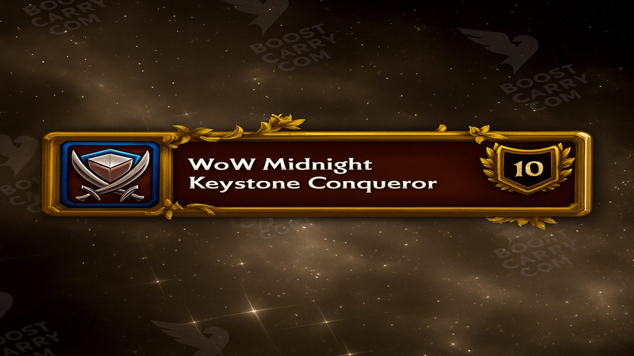 WoW Midnight Keystone Conqueror Boost – Mythic Plus Carry Service | Boostcarry