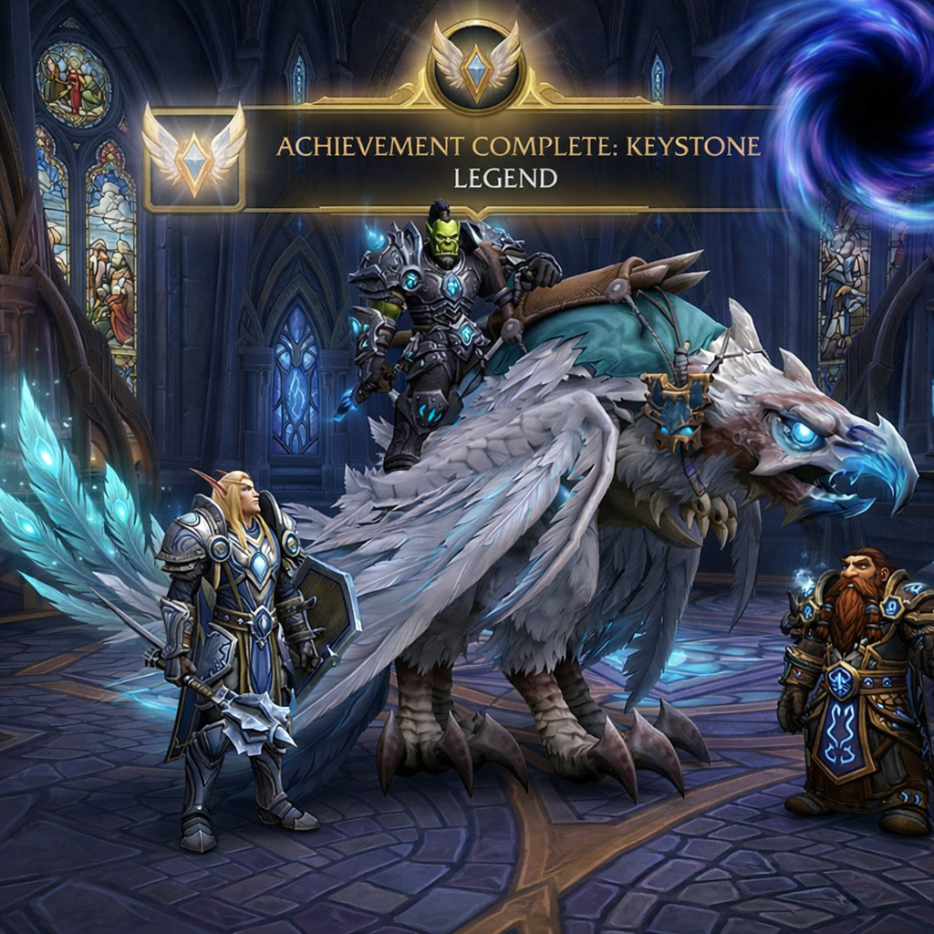 WoW Midnight Keystone Legend Boost cover image for Season 1 Mythic+ carry