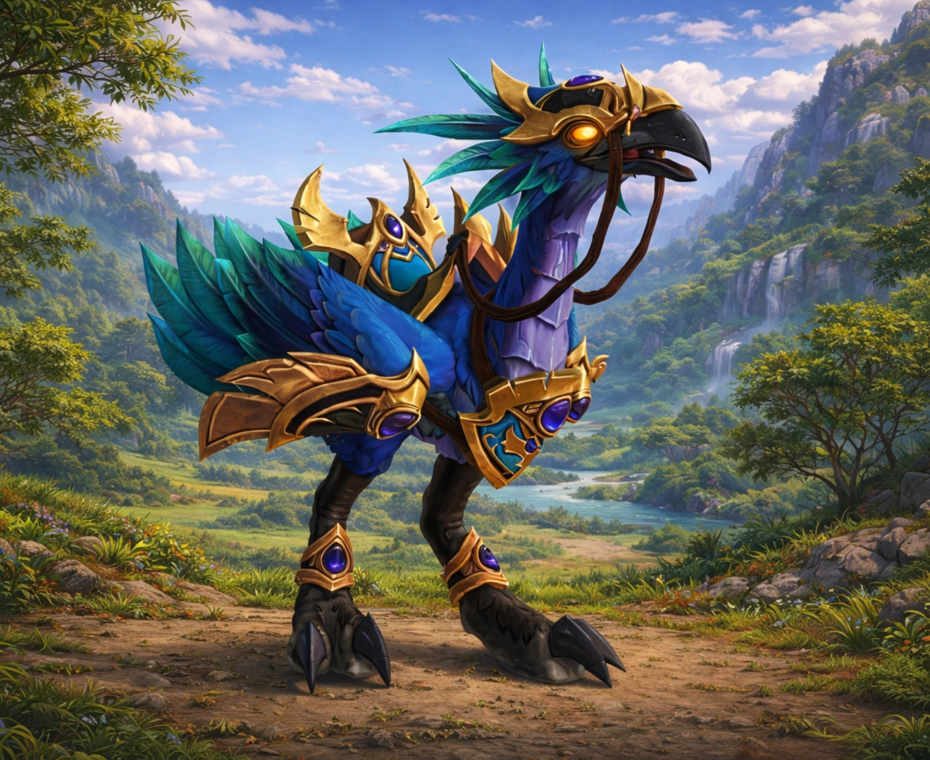 Cerulean Hawkstrider – WoW Midnight Mount Cerulean Hawkstrider mount in WoW Midnight