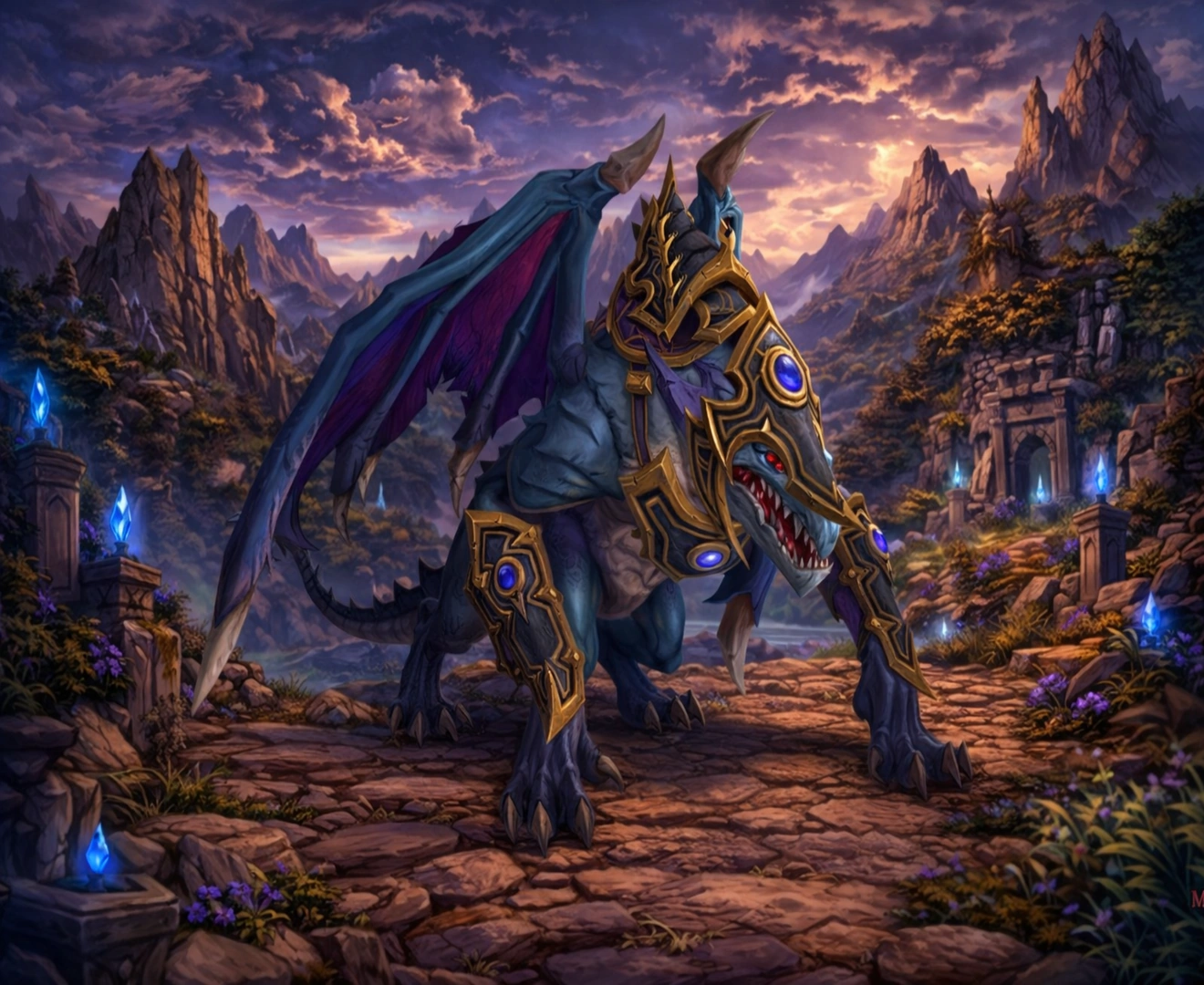 Duskbrute Harrower – WoW Midnight Mount Duskbrute Harrower mount in WoW Midnight