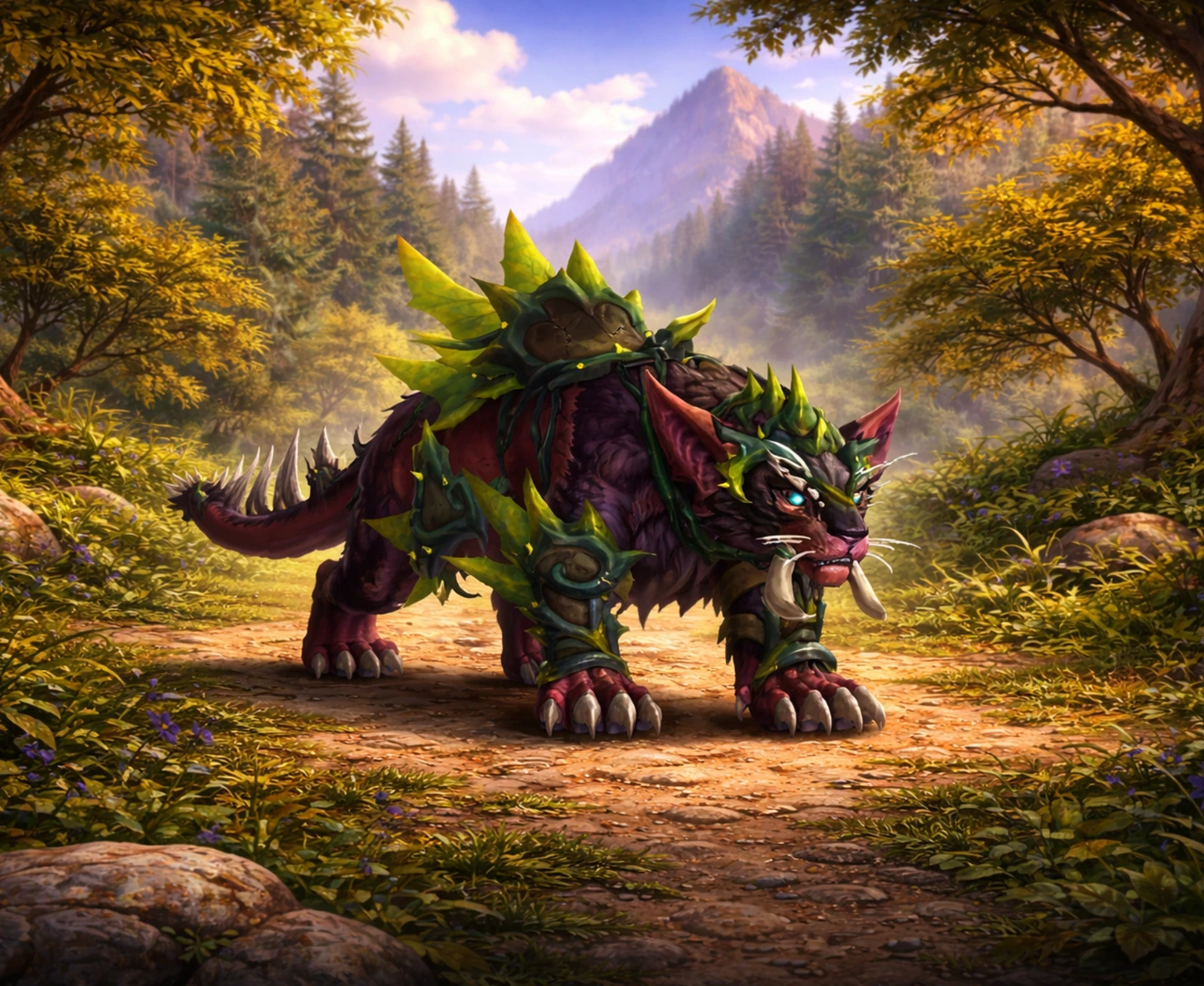 Rootstalker Grimlynx – WoW Midnight Mount Rootstalker Grimlynx mount in WoW Midnight