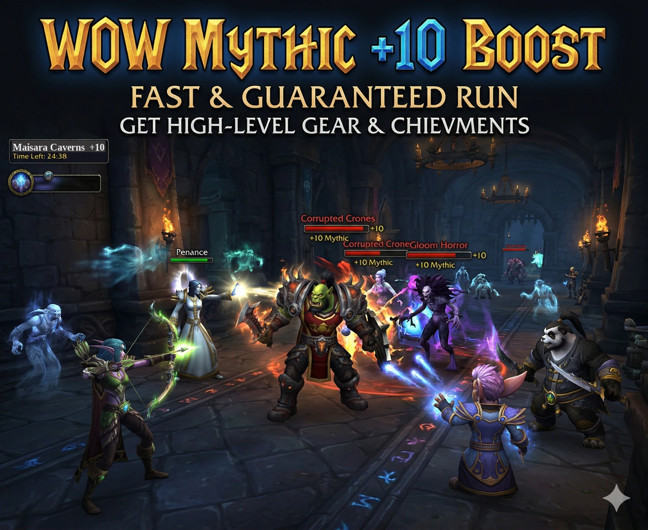 wow mythic plus 10 boost